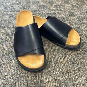 Dear Frances Slide on Leather Sandals